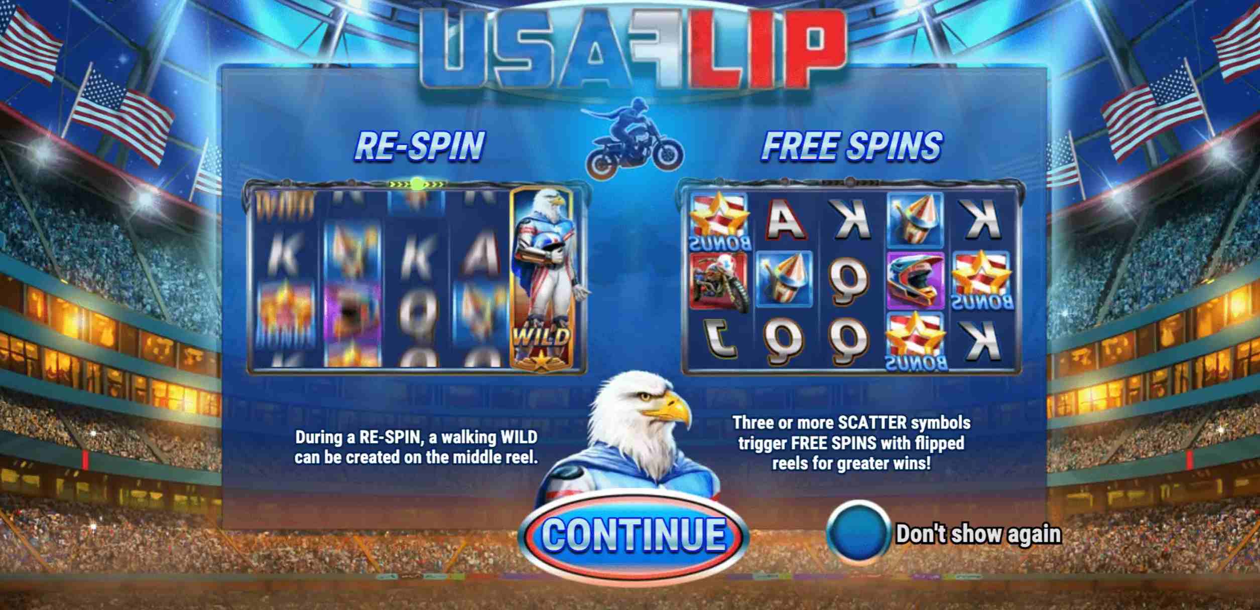Στιγμιότυπο από τον κουλοχέρη USA Flip της Play'nGo