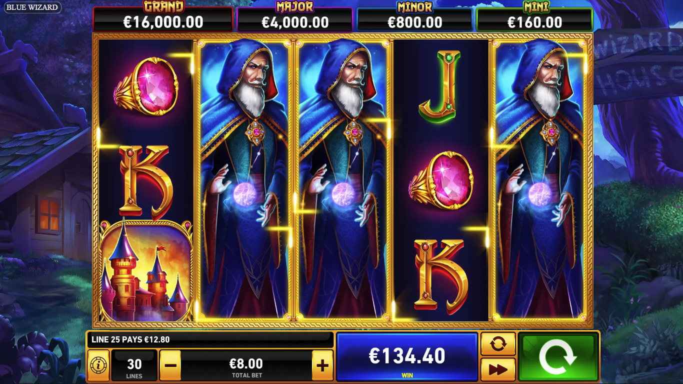 Φρουτάκι Blue Wizard του παρόχου Playtech