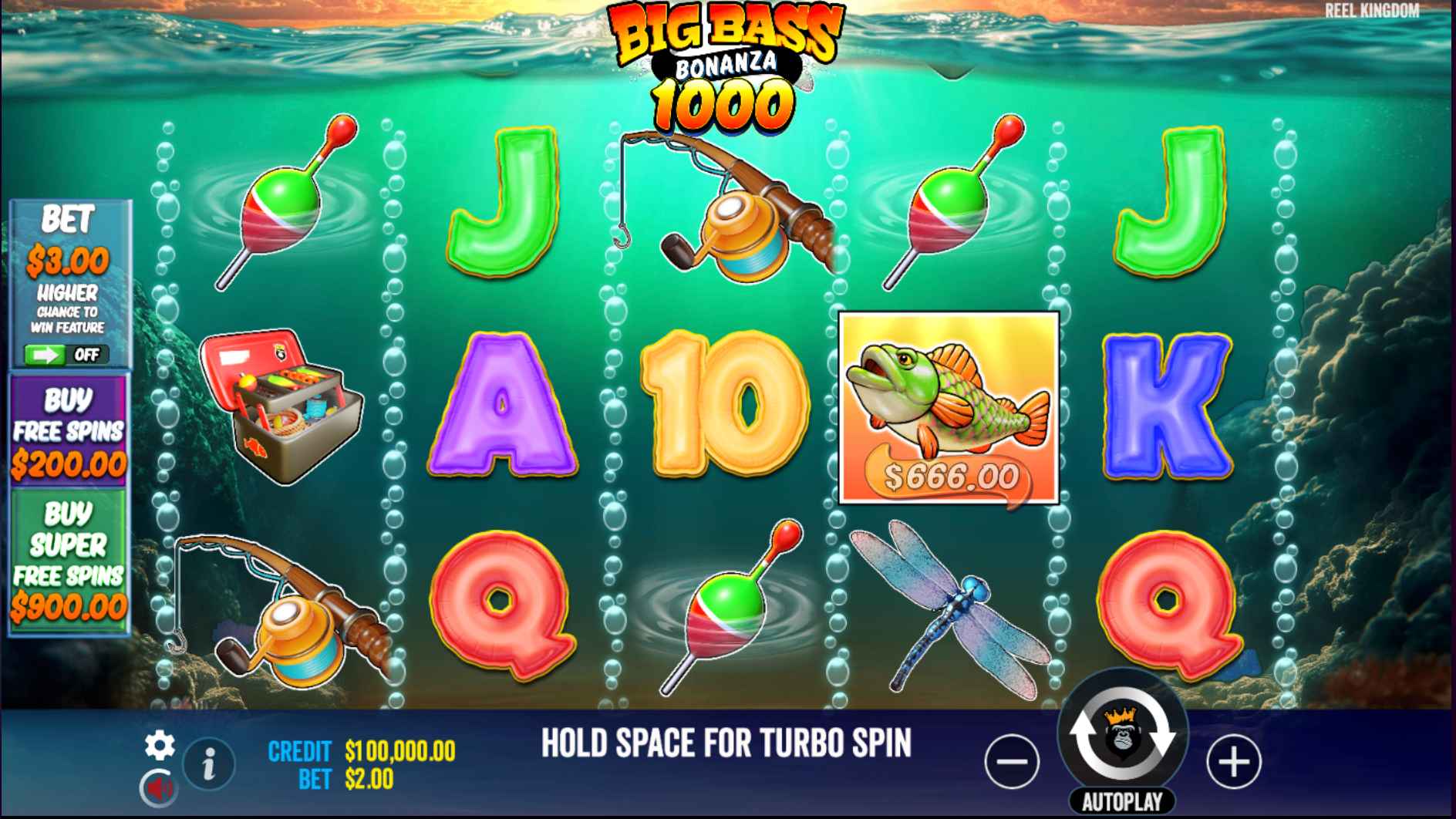 Εικόνα κουλοχέρη Big bass bonanza 1000