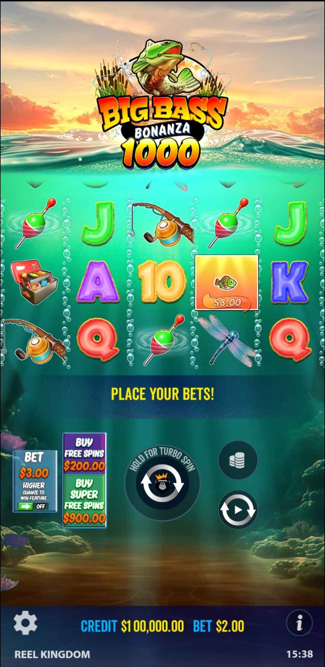 Εικόνα κουλοχέρη Big bass bonanza 1000