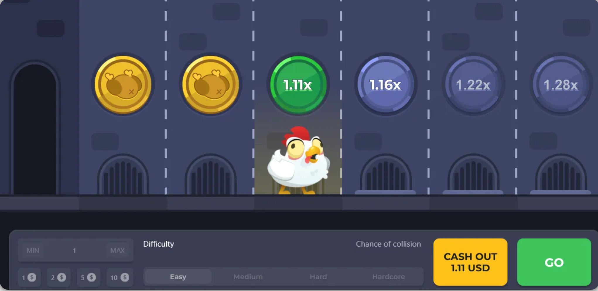Εικόνα του παιχνιδιού Chicken Road της InOut