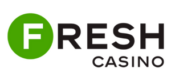 Λογότυπο του Fresh Casino με πράσινο κυκλικό στοιχείο