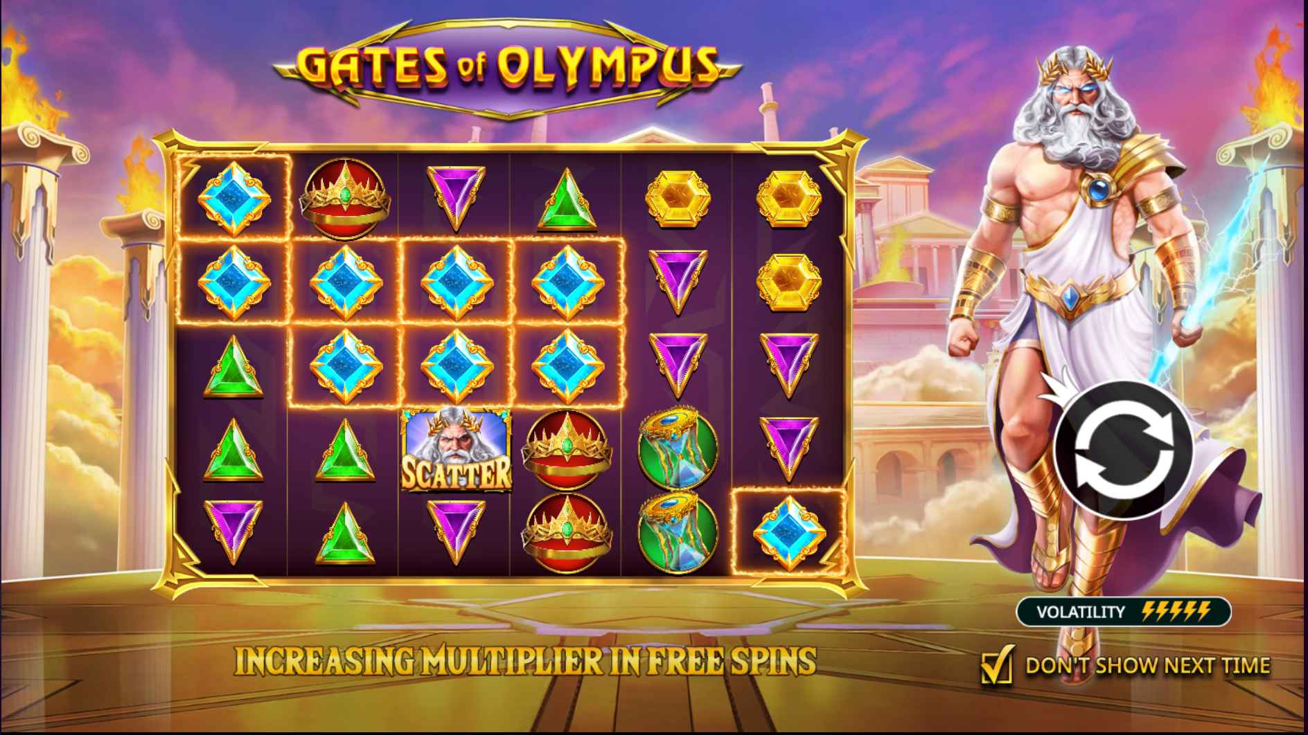 Εικόνα κουλοχέρη Gates of Olympus