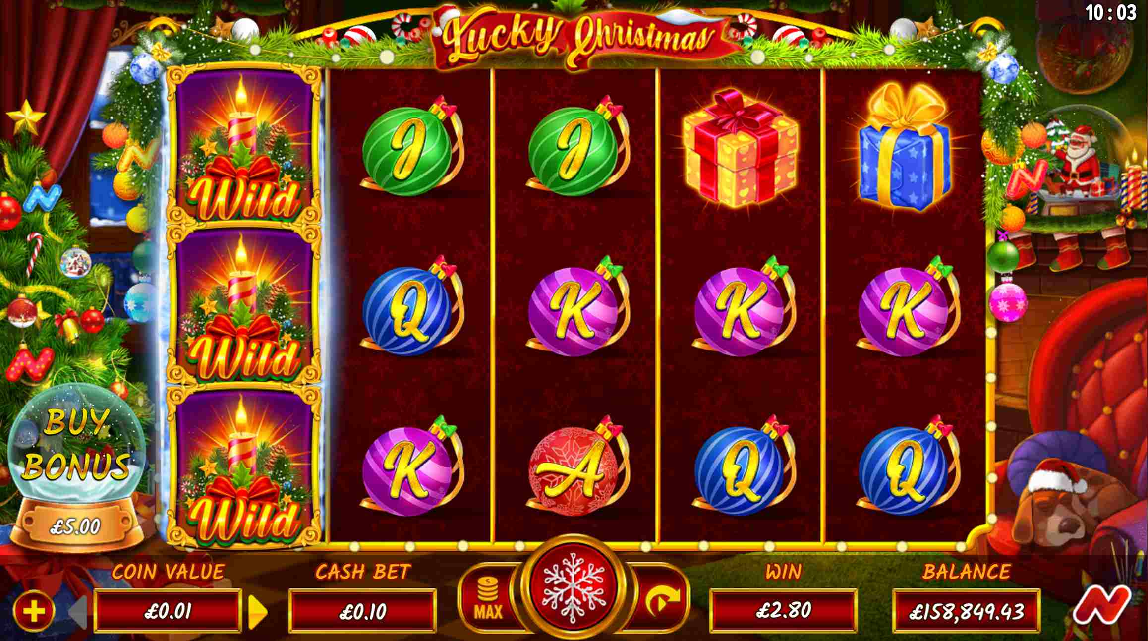 Εικόνα με χριστουγεννιάτικα φρουτάκια Lucky Christmas