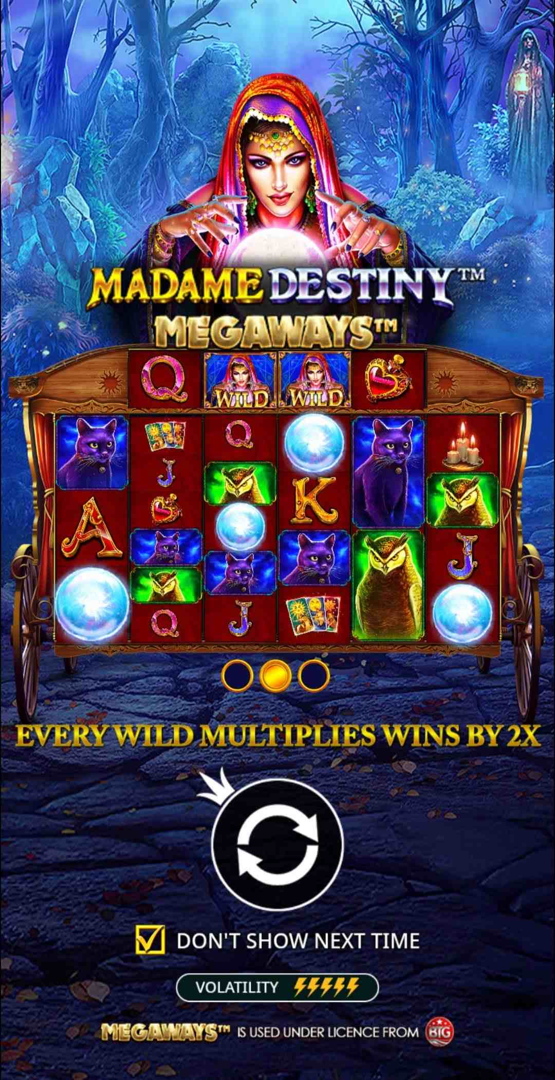 Εικόνα κουλοχέρη Madame destiny της megaways