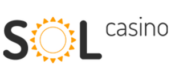 Λογότυπο του Sol Casino με σύμβολο ήλιου σε πορτοκαλί χρώμα