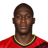 Ρομέλου Λουκάκου φορώντας τη φανέλα της εθνικής ομάδας του Βελγίου