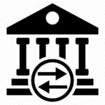 εικονίδιο τραπεζικής μεταφοράς για στοιχήματα