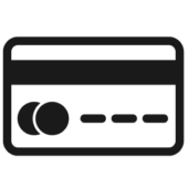 εικονίδιο πιστωτικής κάρτας για στοιχηματικές συναλλαγές