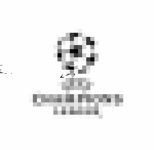 Λογότυπο UEFA Champions League με ασπρόμαυρη μπάλα και κείμενο