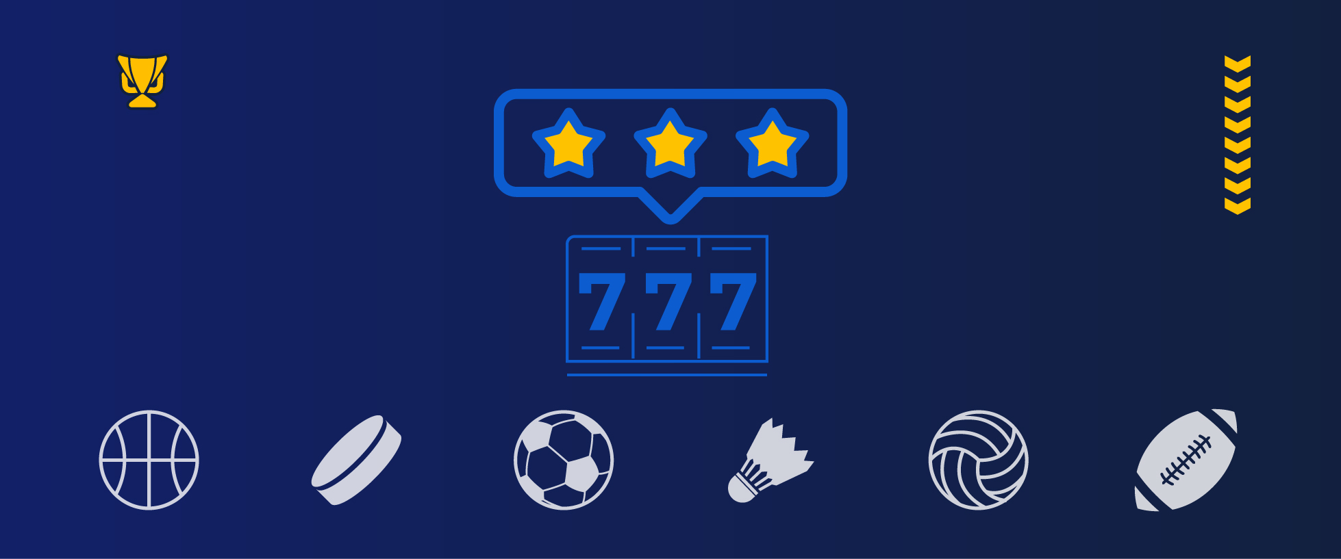 Εικονογράφηση με αστέρια αξιολόγησης πάνω από τροχούς με 7άρια καζίνο