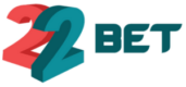 Λογότυπο του 22Bet με έντονα κόκκινα και πράσινα χρώματα για στοιχηματική πλατφόρμα