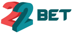 Λογότυπο του 22Bet με έντονα κόκκινα και πράσινα χρώματα για στοιχηματική πλατφόρμα