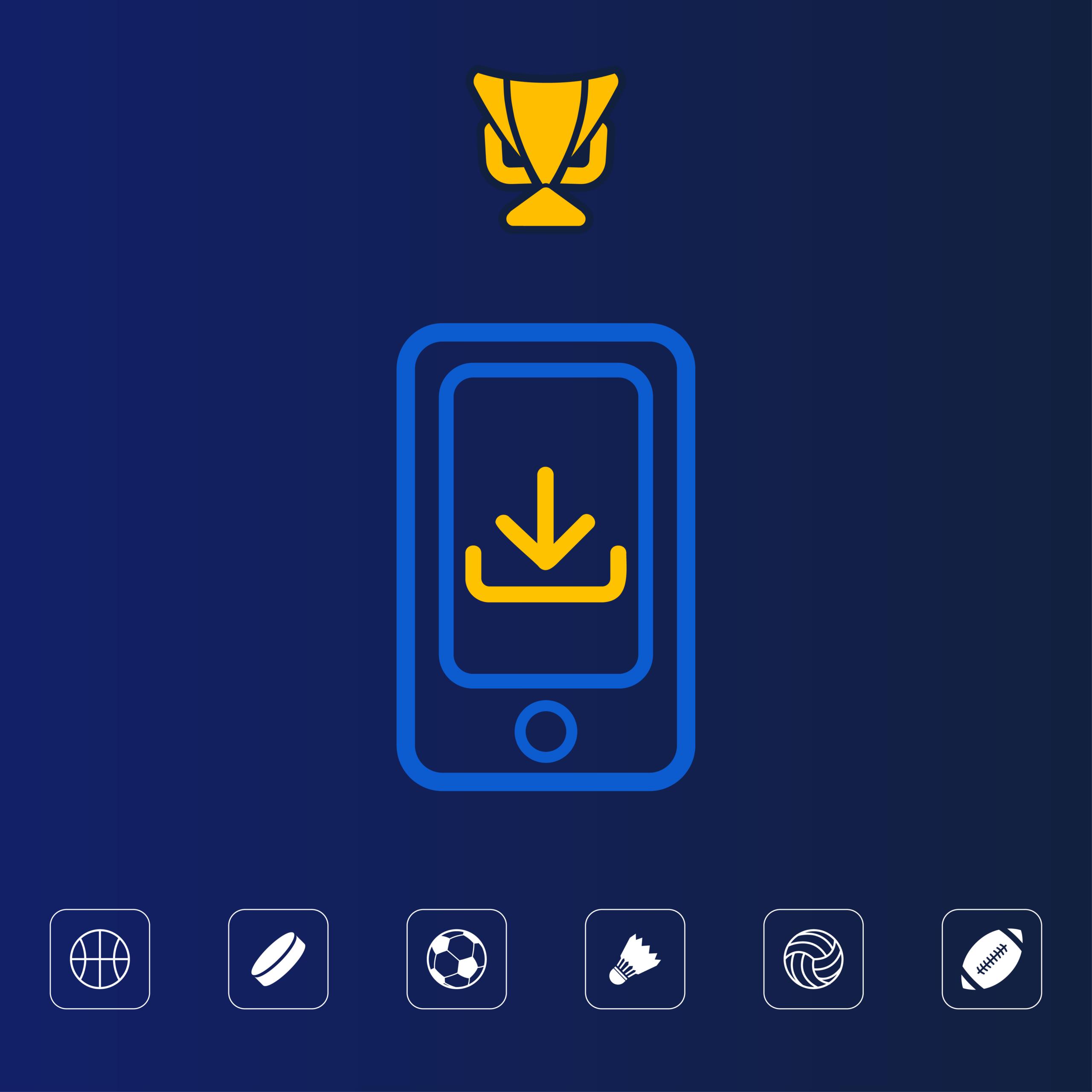 Κινητό που δείχνει την επιλογή λήψης εφαρμογής στοιχήματος από πλατφόρμα