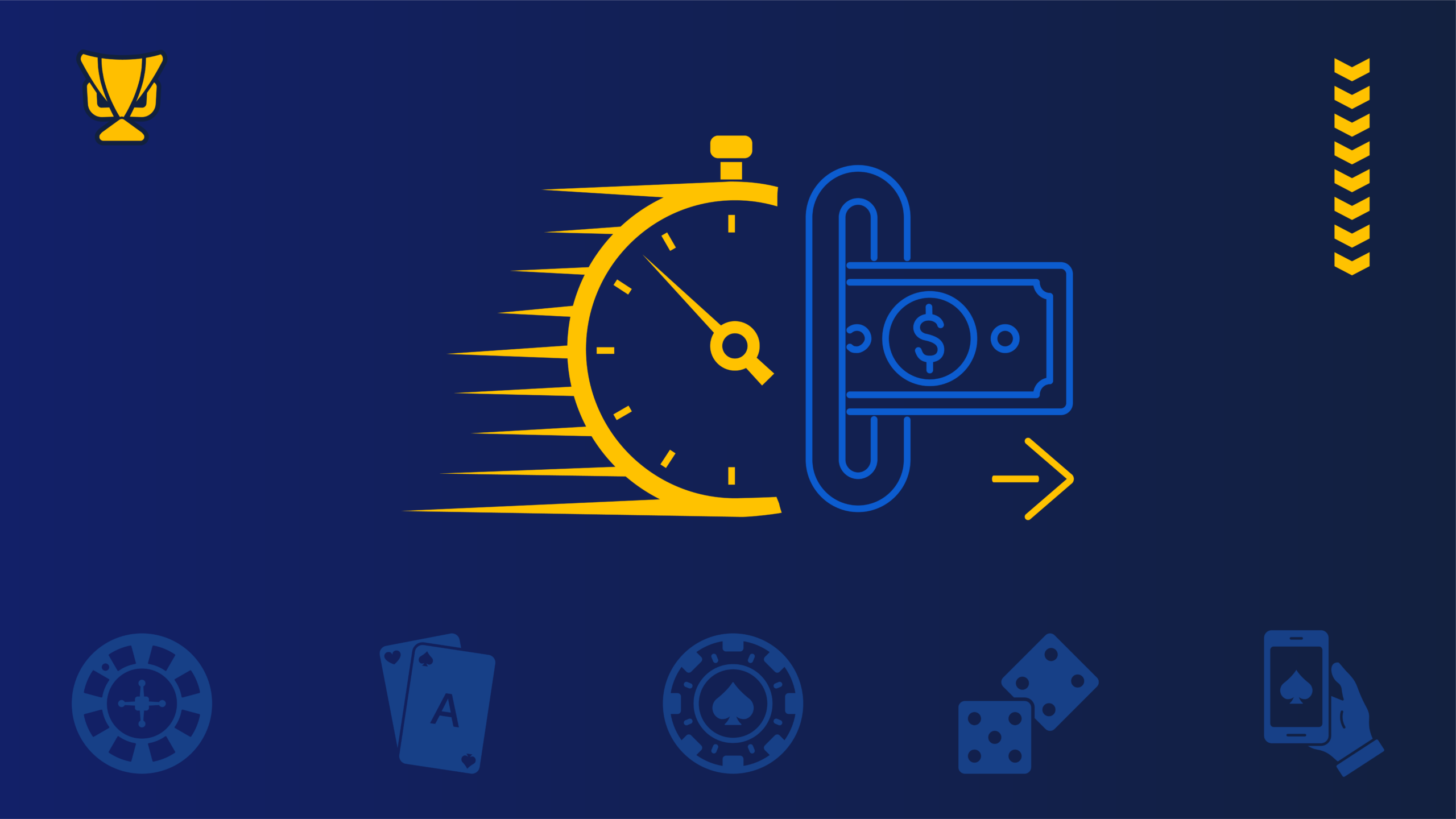 Οθόνη με καζίνο που προσφέρουν γρήγορες πληρωμές και άμεσες αναλήψεις κερδών