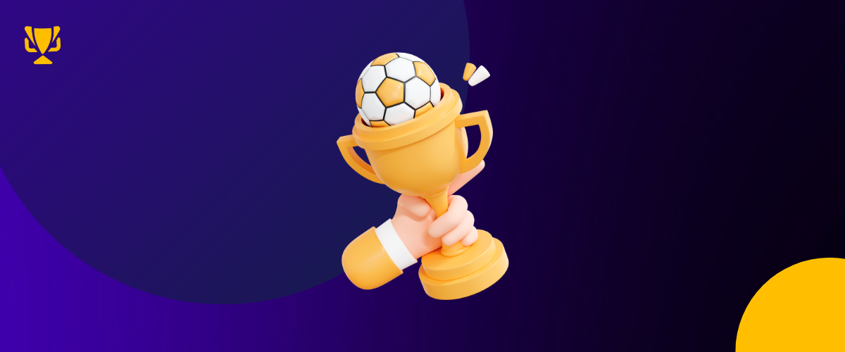 Οθόνη που δείχνει επιτυχημένο στοίχημα ποδοσφαίρου και κέρδη