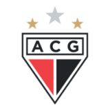 Έμβλημα της Ατλέτικο Γκοϊανιένσε με κόκκινο, μαύρο και λευκό τρίγωνο και τρία αστέρια