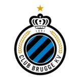 Λογότυπο της Club Brugge KV με κυκλικό σχέδιο και μπλε-μαύρες γραμμές