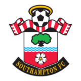 Έμβλημα της Σαουθάμπτον με ποδοσφαιρική μπάλα, δέντρο, λουλούδι και κύματα