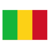 Σημαία του Μάλι με κάθετες πράσινες, κίτρινες και κόκκινες λωρίδες