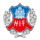 Λογότυπο της Helsingborgs IF με κόκκινο-μπλε ασπίδα και κλαδιά βελανιδιάς