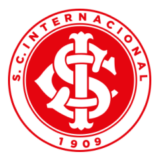 Λογότυπο SC Internacional με κόκκινο κύκλο και λευκά μονογράμματα