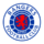 Λογότυπο της Rangers Football Club με κόκκινο λιοντάρι και μπλε κυκλικό σχέδιο