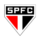 Λογότυπο São Paulo FC σε ασπρόμαυρο τρίγωνο με κόκκινη λεπτομέρεια