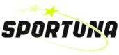 Λογότυπο του Sportuna με πράσινες γραμμές και αστέρια που υποδηλώνουν ποιότητα