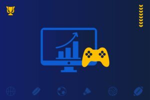 Γράφημα ανάπτυξης esports με χειριστήριο παιχνιδιού