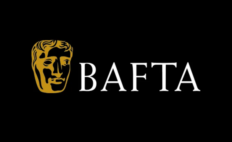 Λογότυπο των βραβείων EE BAFTA Film Awards 2025 με μαύρο φόντο
