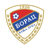 Έμβλημα FK Borac Banja Luka με κόκκινο-μπλε χρώμα και έτος ίδρυσης 1926