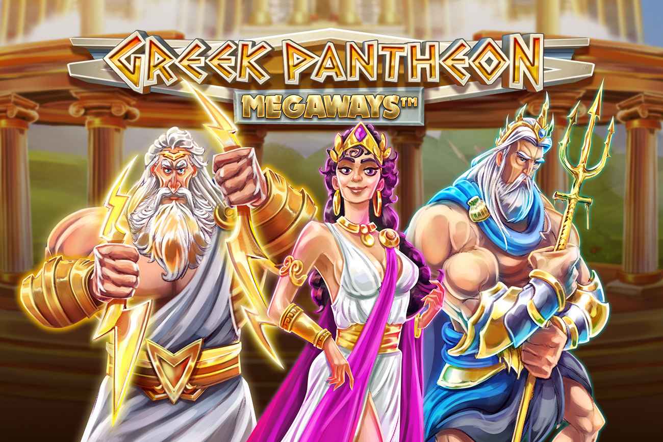 Λογότυπο του κουλοχέρη Greek Pantheon Megaways της GameArt